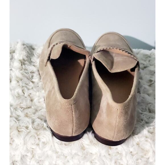 J.Jill Womens New Tan Suede Loafers Size 7.5 Preppy Classic Classy Quality Boho - Picture 2 of 5